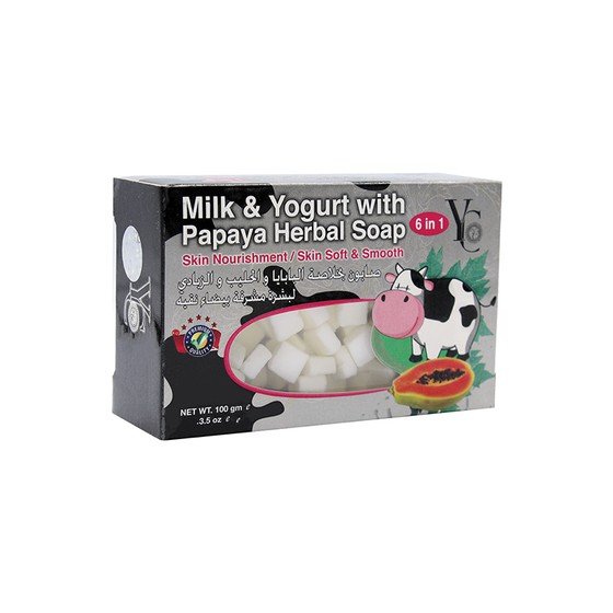 YC MILK & YOGURT WITH PAPAYA HERBAL SOAP 100 GM