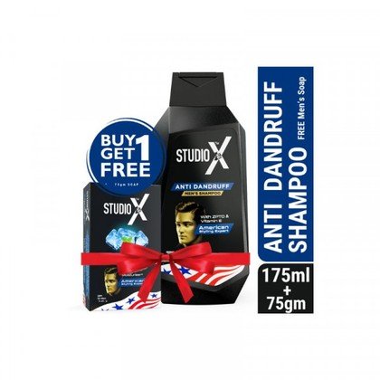 Studio X Anti Dandruﬀ Shampoo for Men 175ml (75gm Soap Free)