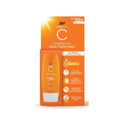 Boots Vitamin C Brightening Sheer Sunscreen SPF50+