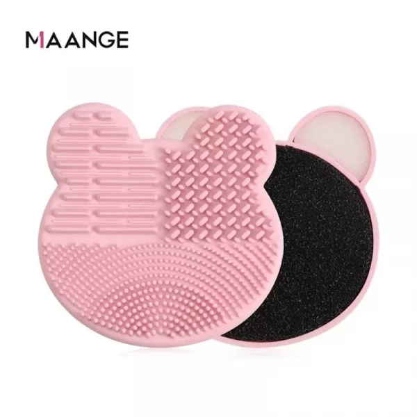 Maange Brush Cleaner Pad – Pink