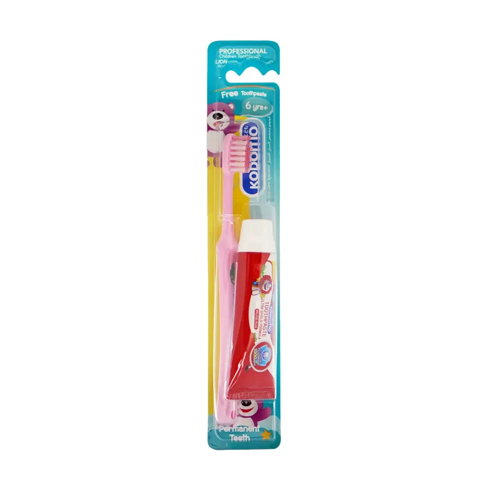 Kodomo Dental Kids Set - Pink 6+ Years