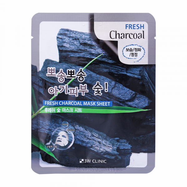 3W Clinic Fresh Charcoal Sheet Mask