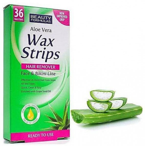 Beauty Formulas Hair Removal Wax Strips Face & Bikini Line