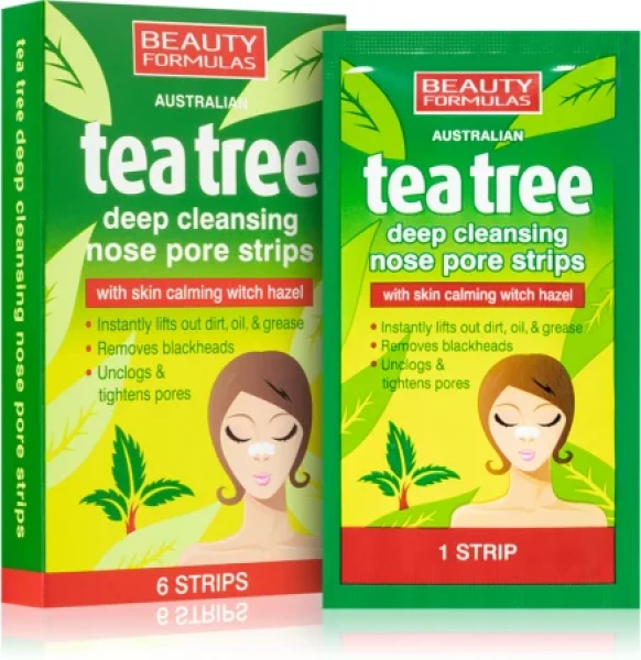 Beauty Formulas Tea Tree Nose Pore Strips 6 strips