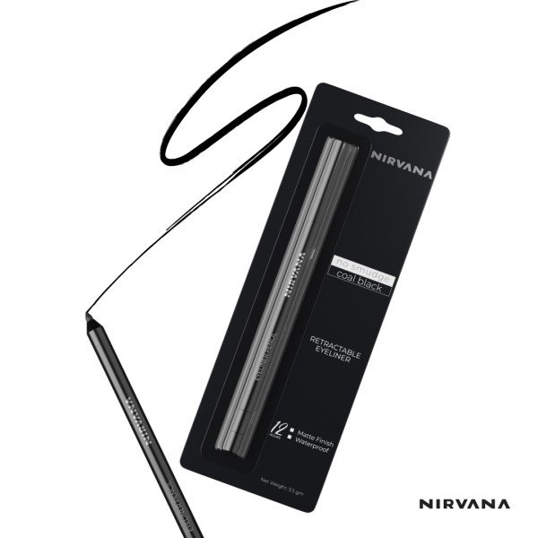 Nirvana Color No Smudge Retractable Eyeliner – Coal Black