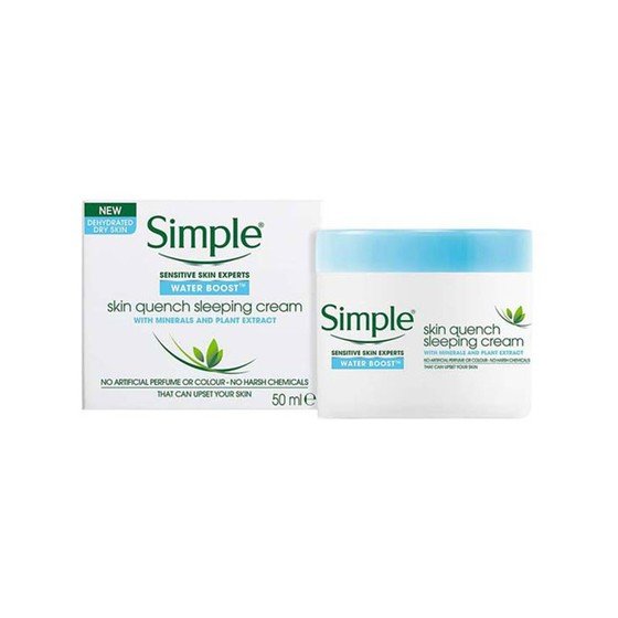 Simple Water Boost Skin Quench Sleeping Cream 50ml