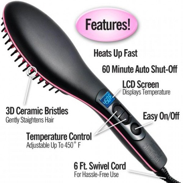 Simply Straight Hair straightener Brush